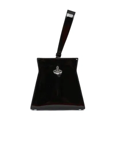 Vivienne Westwood Logo Handbag In Black