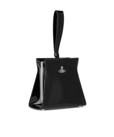 Vivienne Westwood Logo Handbag In Black