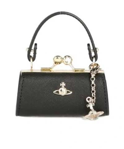 Vivienne Westwood Logo Handbag In Black