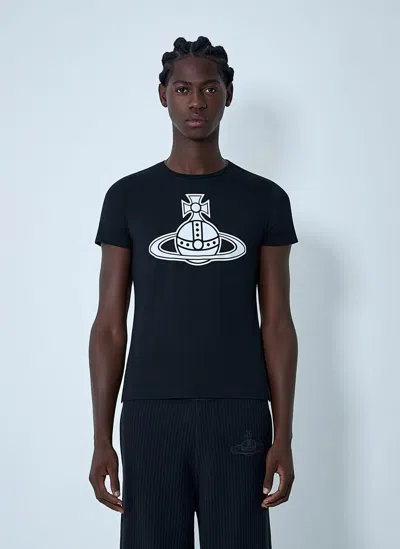 Vivienne Westwood Logo Motif T-shirt In Black