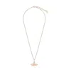 Vivienne Westwood Orb-pendant Crystal-embellished Necklace In Gold