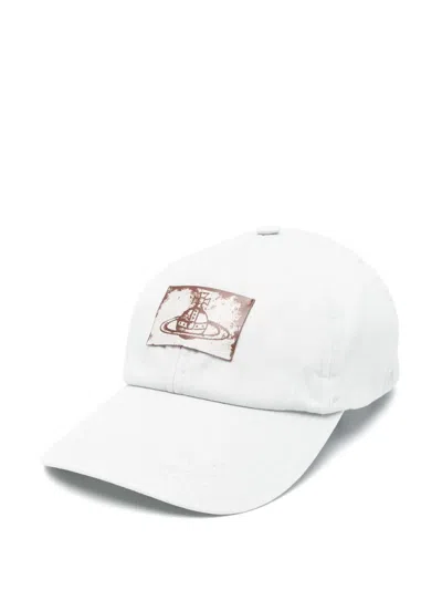 Vivienne Westwood Logo-patch Cap In Blue