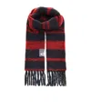 Vivienne Westwood Striped Scarf Featuring Fringe Detailing In Blue