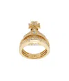 Vivienne Westwood Logo Pattern Ring In Yellow