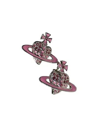 Vivienne Westwood Logo Pendant Earrings In Multicolor