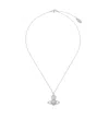 Vivienne Westwood Silver Suzie Pendant Necklace In White