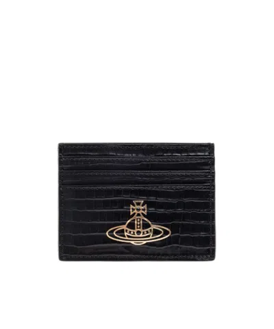 VIVIENNE WESTWOOD VIVIENNE WESTWOOD LOGO-PLAQUE CARD CASE