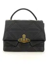 VIVIENNE WESTWOOD VIVIENNE WESTWOOD LOGO PLAQUE QUILTED TOTE BAG