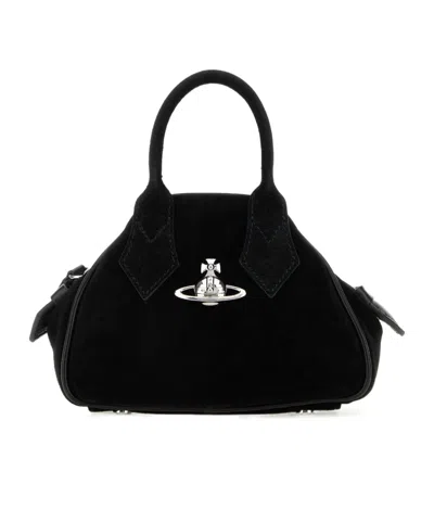 VIVIENNE WESTWOOD VIVIENNE WESTWOOD LOGO PLAQUE TOP HANDLE BAG