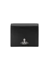 Vivienne Westwood Black Synthetic Leather Wallet In Black