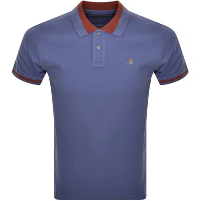 Vivienne Westwood Logo Polo T Shirt Blue