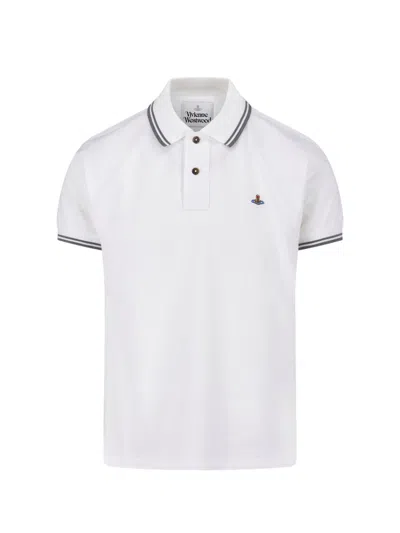 Vivienne Westwood Logo Polo In White