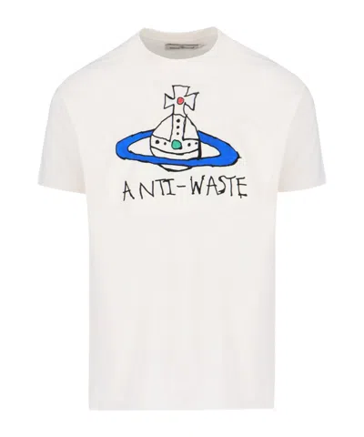 Vivienne Westwood Logo-print Cotton T-shirt In White