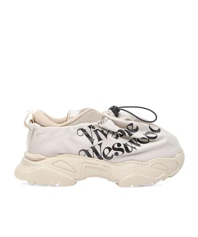 Vivienne Westwood Logo-print Layered Sneakers In Grey