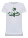 Vivienne Westwood Orb Printed Crewneck T-shirt In White