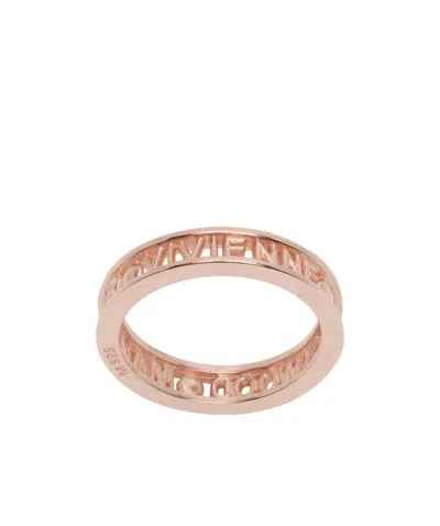 Vivienne Westwood Logo Ring In Pink