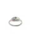 Vivienne Westwood Logo Ring In White