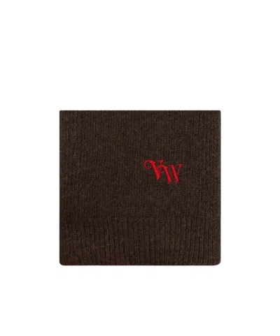 Vivienne Westwood Logo Scarf In Black