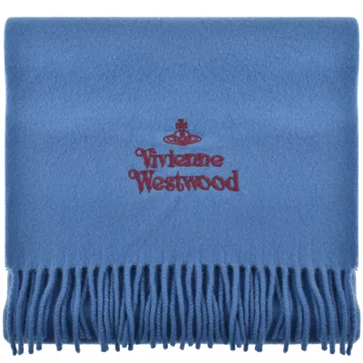 Vivienne Westwood Logo Scarf Blue
