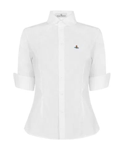 Vivienne Westwood Logo Shirt In White