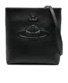 Vivienne Westwood Logo Shoulder Bag In Black