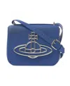 Vivienne Westwood Logo Shoulder Bag In Blue