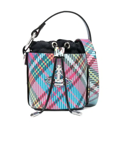 Vivienne Westwood Logo Shoulder Bag In Multicolor
