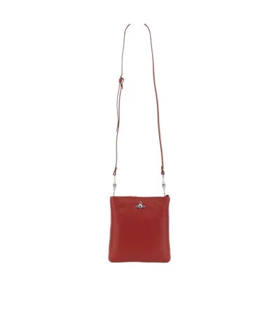 Vivienne Westwood Logo Shoulder Bag In Red