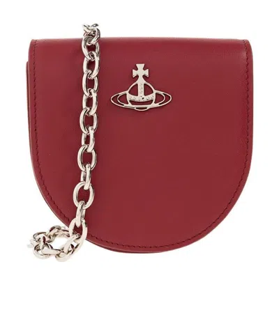 Vivienne Westwood Logo Shoulder Bag In Red