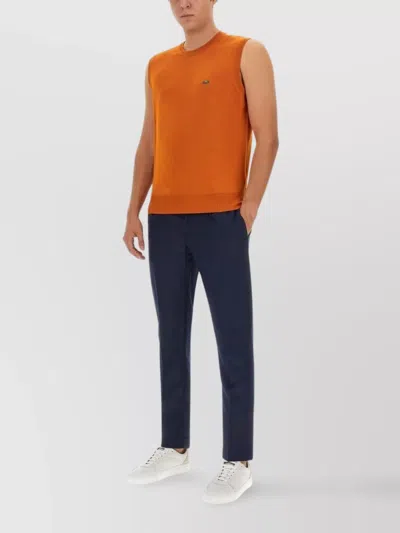 Vivienne Westwood Logo Sleeveless Vests Ribbed Hem