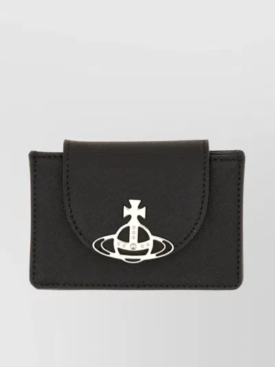 Vivienne Westwood Logo Snap Cardholder Multiple Slots