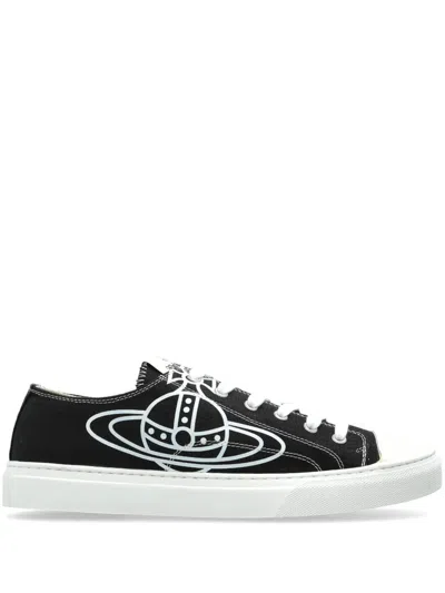 Vivienne Westwood Logo Sneakers In Black