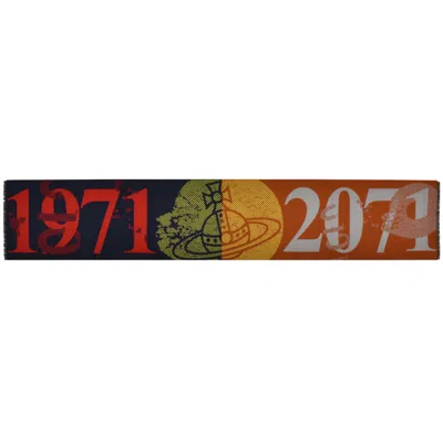 Vivienne Westwood Logo Soccer Scarf Navy