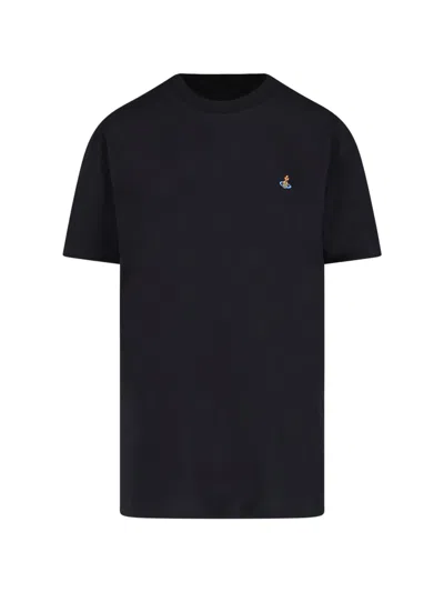 Vivienne Westwood T-shirt Logo In Black