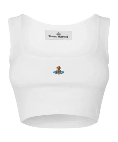 Vivienne Westwood Logo Vest In White