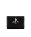 Vivienne Westwood Portafoglio In Pelle Nera  Donna In Black