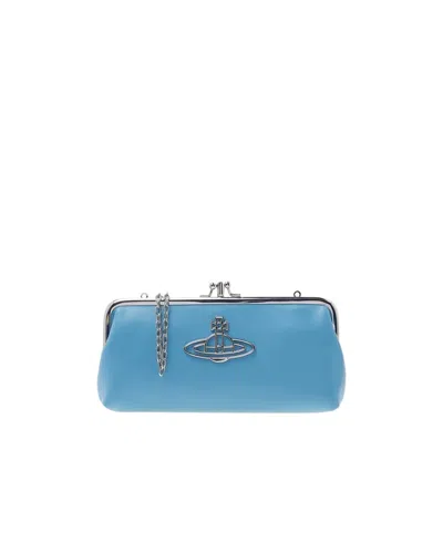 Vivienne Westwood Logo Wallet In Blue