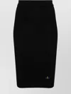 Vivienne Westwood Bea Orb-embroidered Knitted Skirt In Black