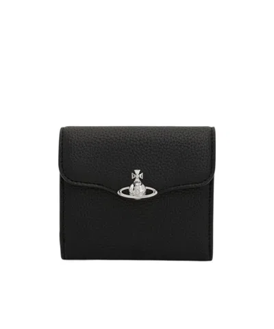 Vivienne Westwood Logo-embellished Wallet In Black
