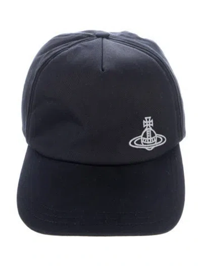 Pre-owned Vivienne Westwood Logo-embroidered Baseball Cap In Black