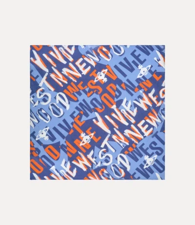 Vivienne Westwood Logomania Handkerchief Blue-logomania Logomania Unisex