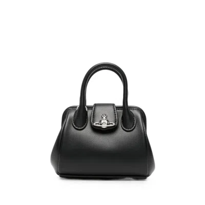 Vivienne Westwood Logo-plaque Tote Bag In Black