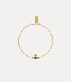 Vivienne Westwood London Orb Bracelet Gold-emerald-cz Gold-emerald-cz Women In Gold-emerald-cz