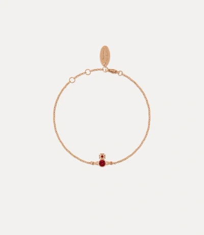 Vivienne Westwood London Orb Bracelet Pink-gold-red-cz Pink-gold-red-cz Women