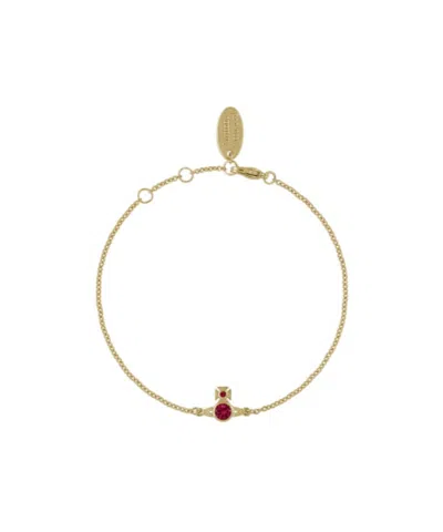 Vivienne Westwood London Orb Crystal-embellished Bracelet In Gold