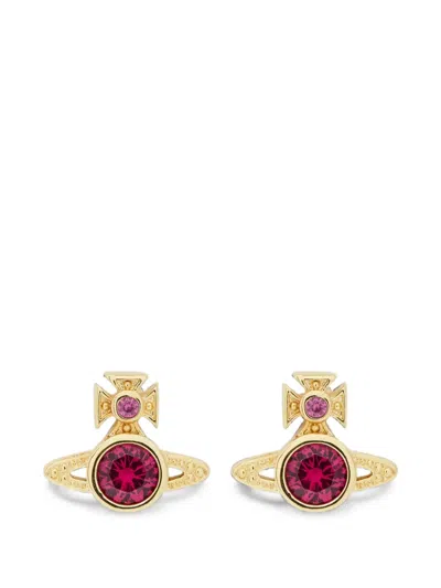 Vivienne Westwood London Orb Crystal-embellished Earrings In White