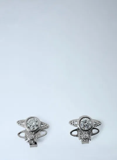 Vivienne Westwood London Orb Earrings In Silver