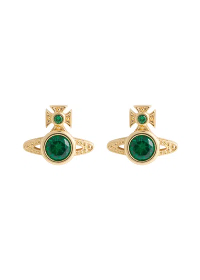 Vivienne Westwood London Orb-embellished Stud Earrings In Gold