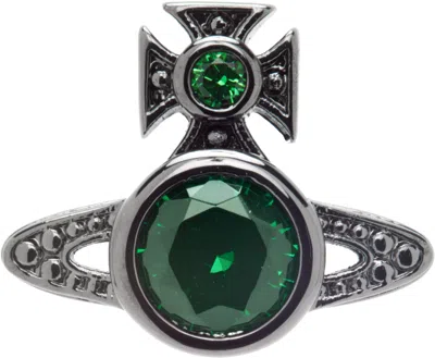 Vivienne Westwood London Orb Stud Single Earring In Gray