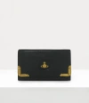 Vivienne Westwood Long Card Holder Leather Black One Size Women In Black